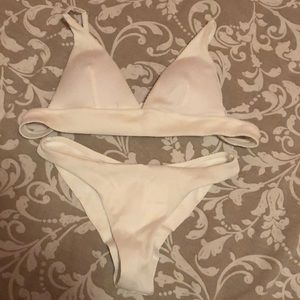Rib Triangle bikini swimsuit